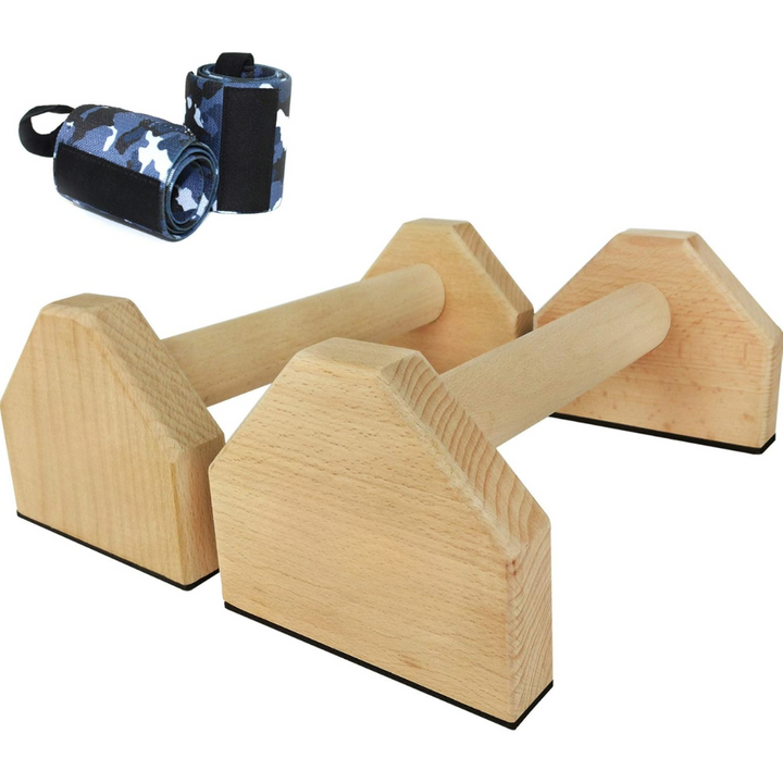 Calisthenics PowerBars – Stevige Houten Push-Up Steunen Bowlift