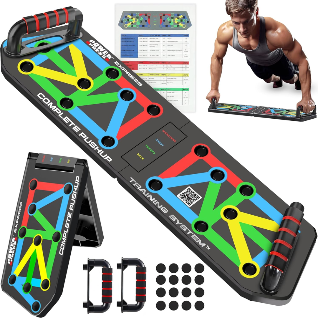 FlexiFit - Vouwbaar Push-Up Trainingsbord met Kleurcodering Bowlift
