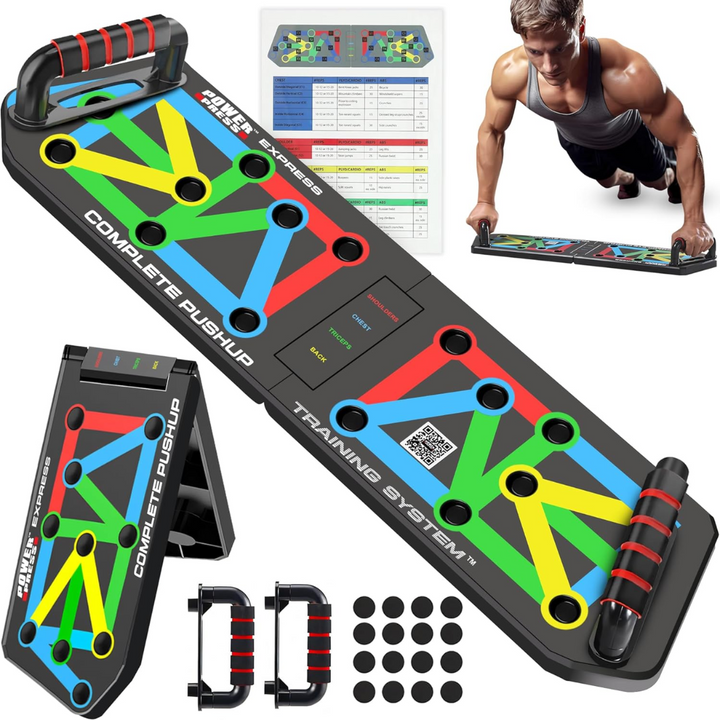 FlexiFit - Vouwbaar Push-Up Trainingsbord met Kleurcodering Bowlift