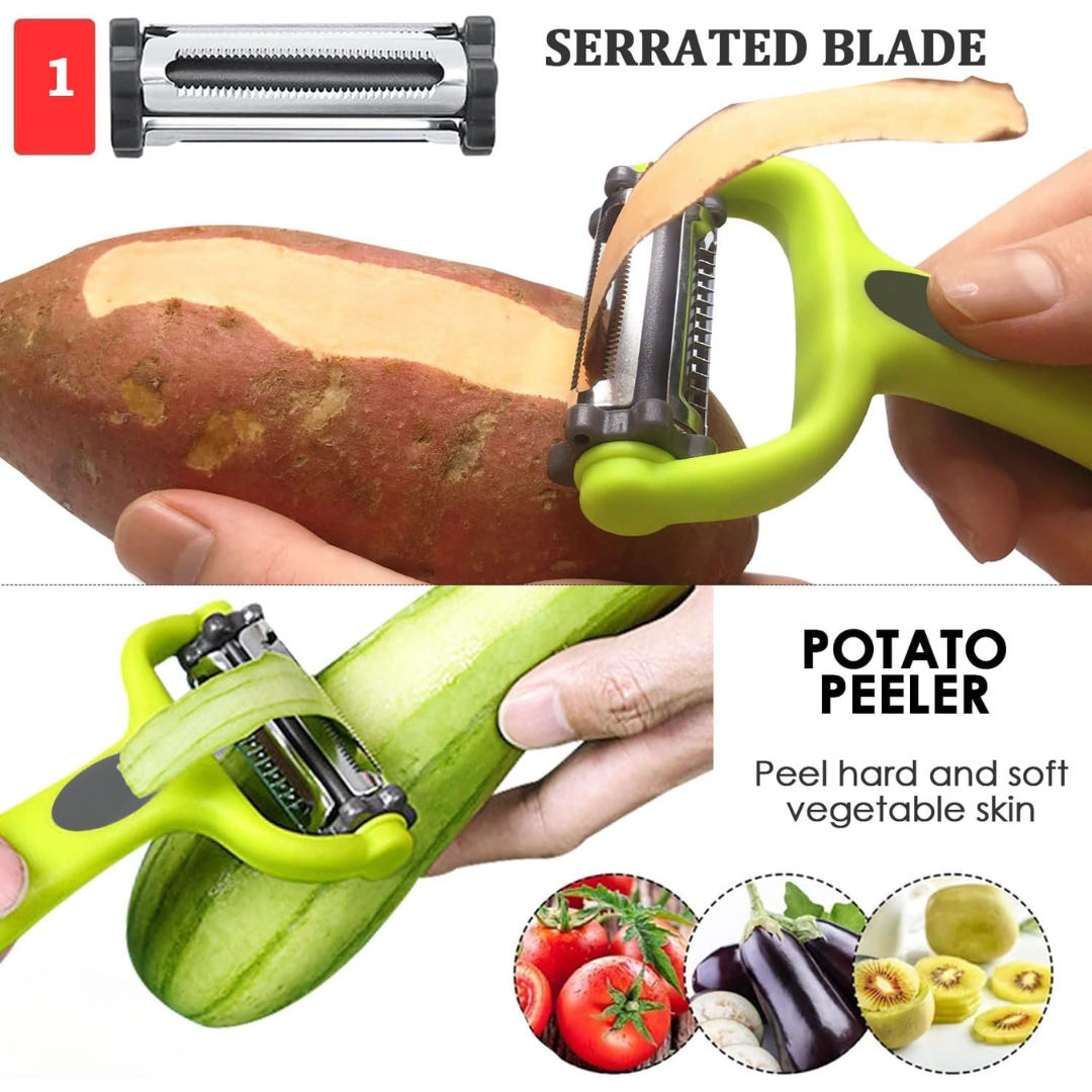 VeggieMaster - 3-in-1 Julienne Schiller voor Groenten Bowlift
