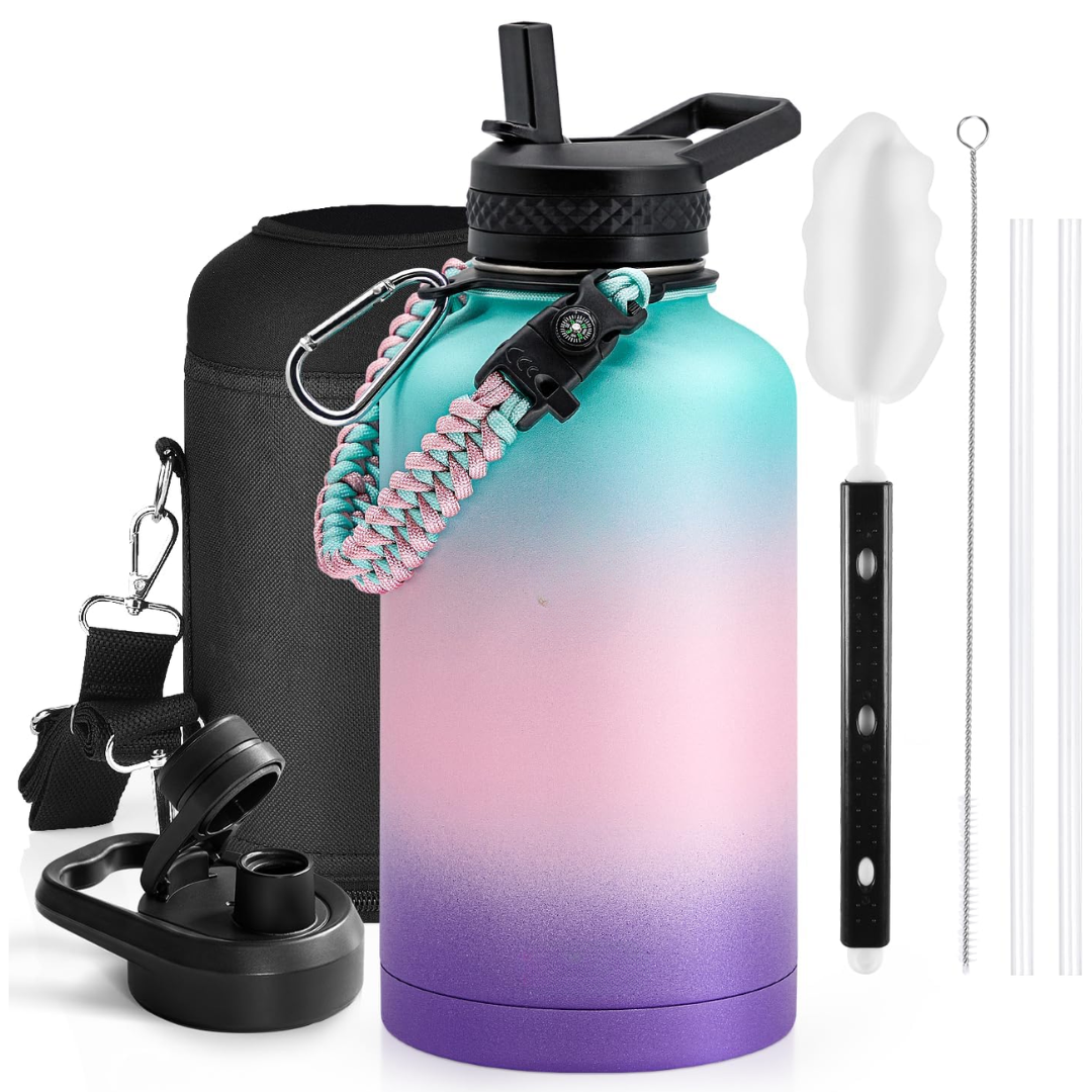 HydraPure – Duurzame Waterfles met Paracord Handvat Bowlift