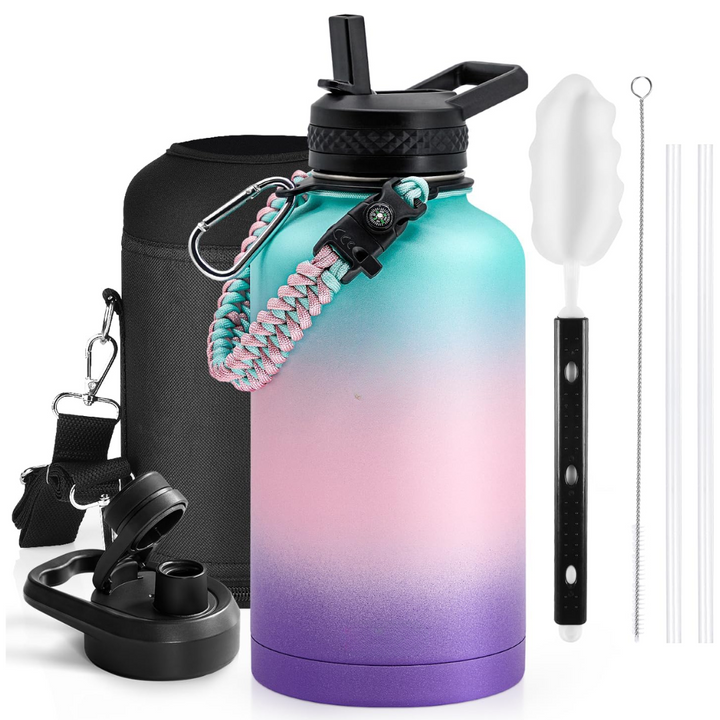HydraPure – Duurzame Waterfles met Paracord Handvat Bowlift