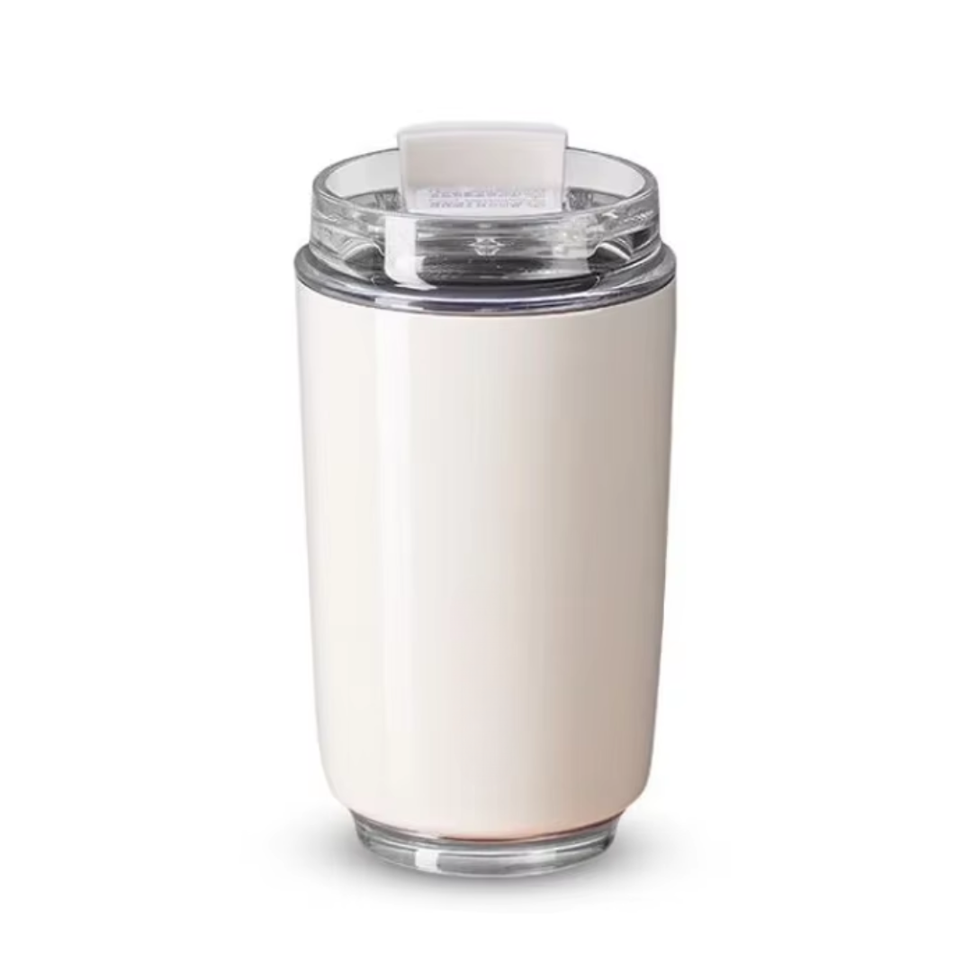 BowLift | Milk White Insulating Travel Mug – Stainless Steel Thermos Bottle