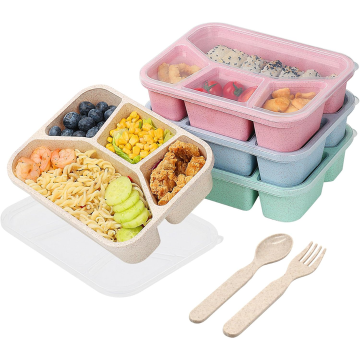 BentoBox – Set van 4 Snacks Dozen met Compartimenten Bowlift