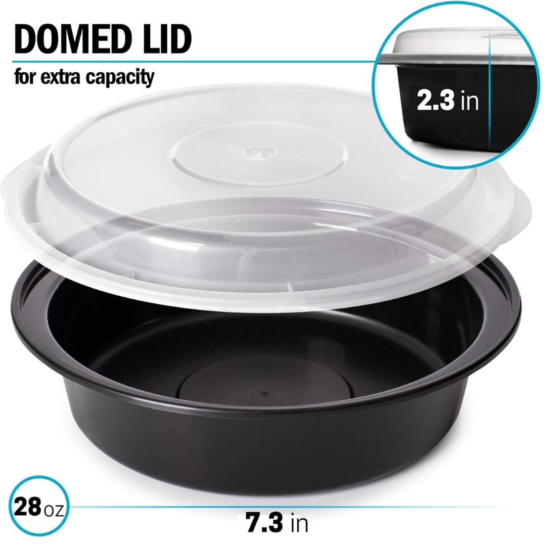 MealPrepPro – Duurzame Ronde Plastic Opslagdozen Bowlift