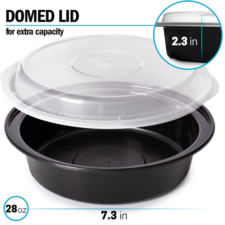 MealPrepPro – Duurzame Ronde Plastic Opslagdozen Bowlift