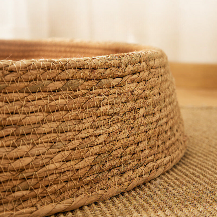 Hand-woven rattan cat scratching bed Bowlift