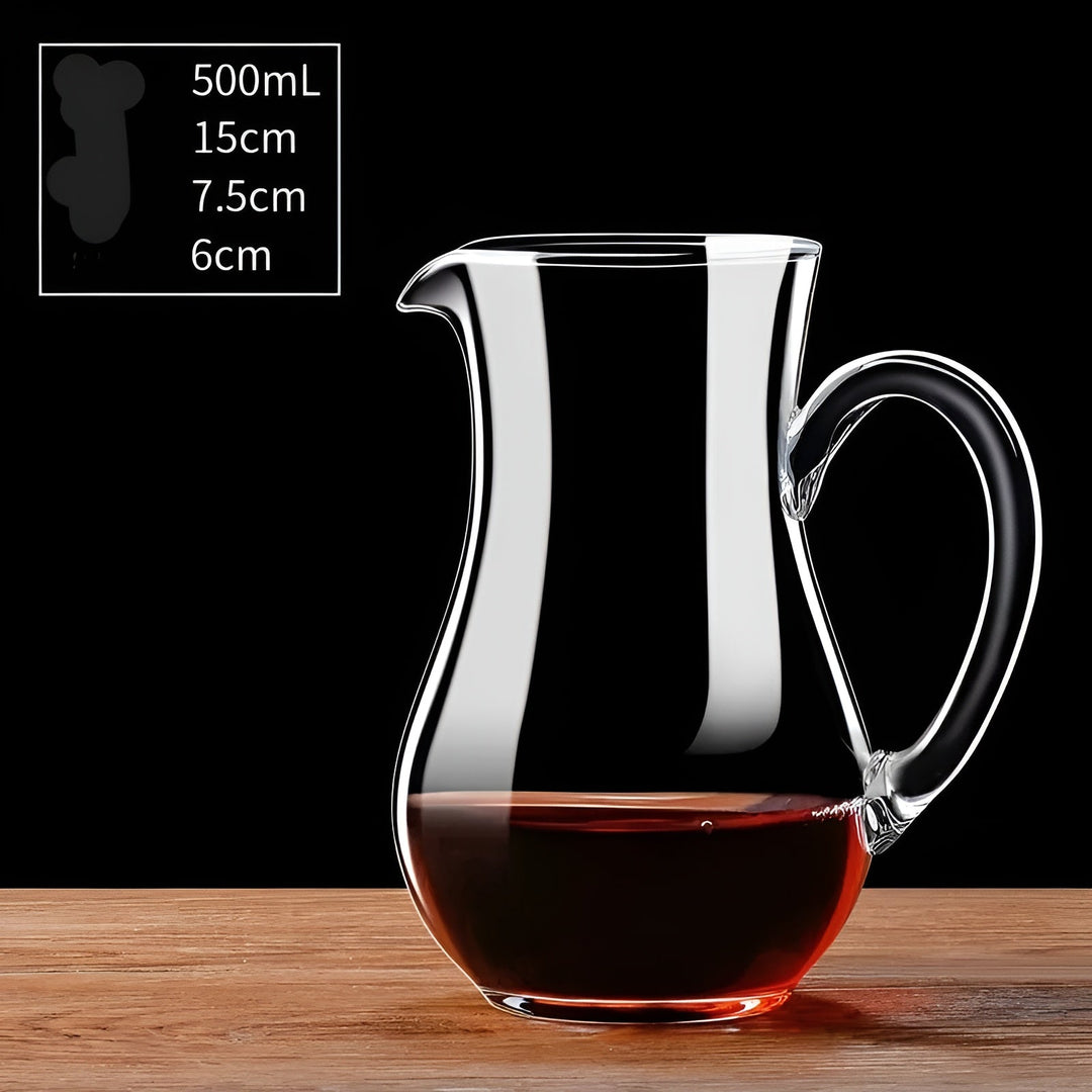 Crystal wine decanter in snail shape – Lead-free for wine or cognac | Decorative for home & bar | Bowlift