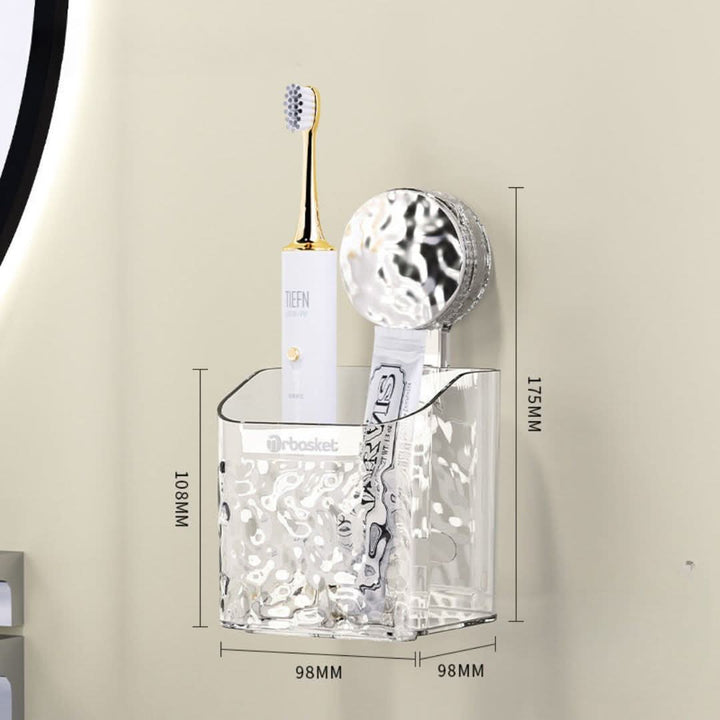 BowLift | Bathroom Suction Cup Shelf – Easy Storage Solution
