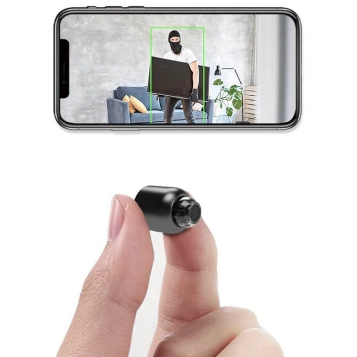BowLift | 2-Pack Mini WiFi Security Camera | 1080P HD, 140° Wide-Angle, Night Vision, Motion Detection (32GB SD Included)
