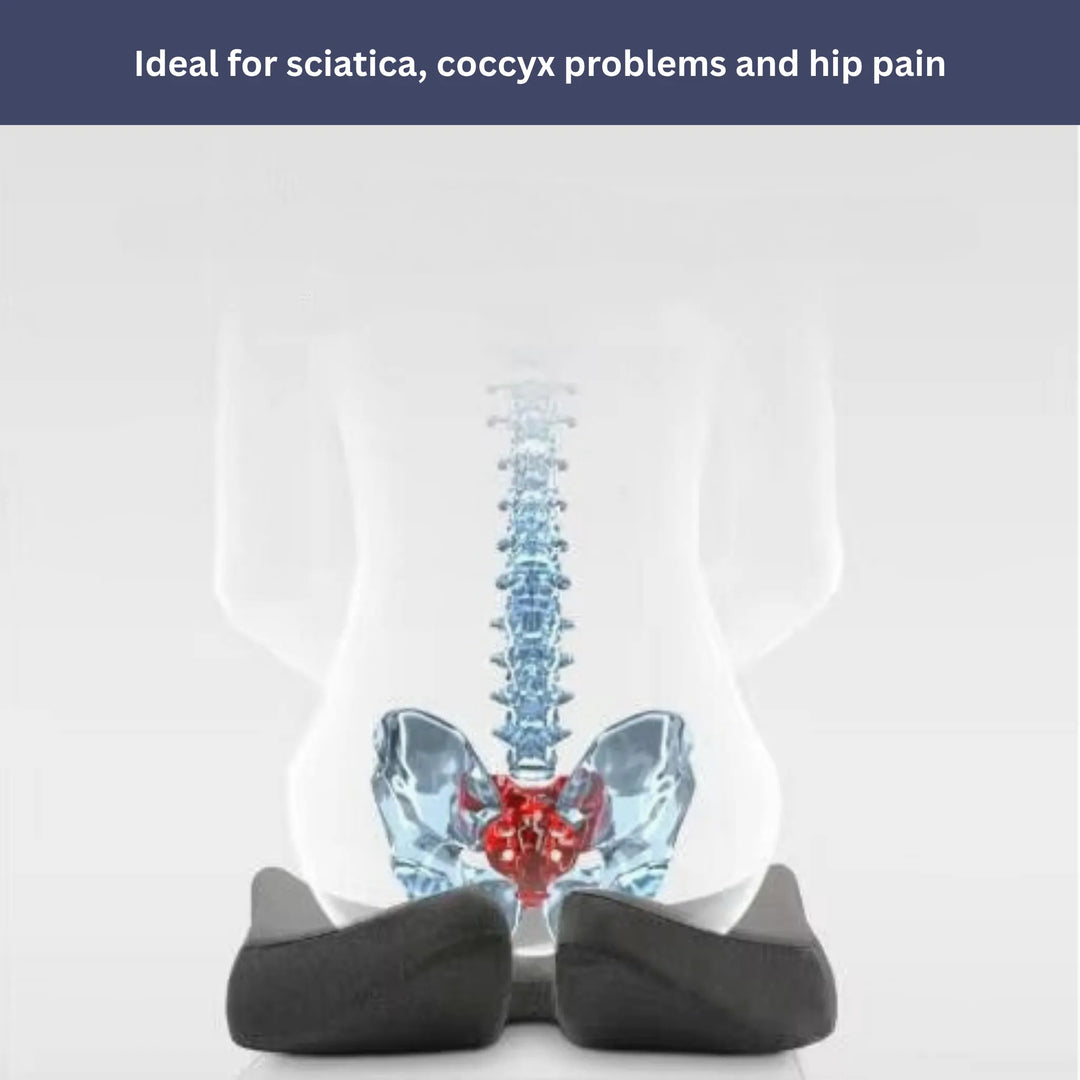 BowLift | Orthopedic Pressure Relief Pillow | Contoured Design for Back and Neck Support at Home or Travel