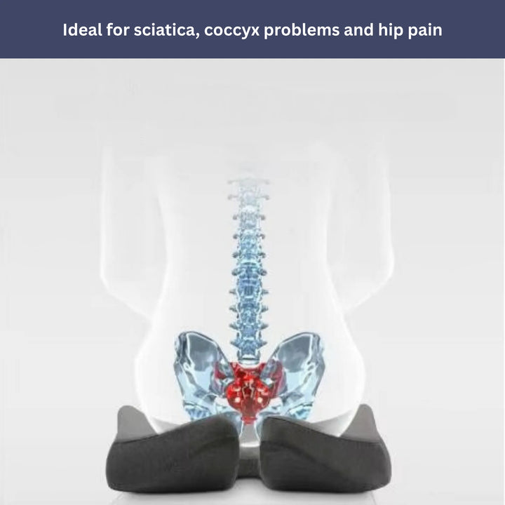 BowLift | Orthopedic Pressure Relief Pillow | Contoured Design for Back and Neck Support at Home or Travel