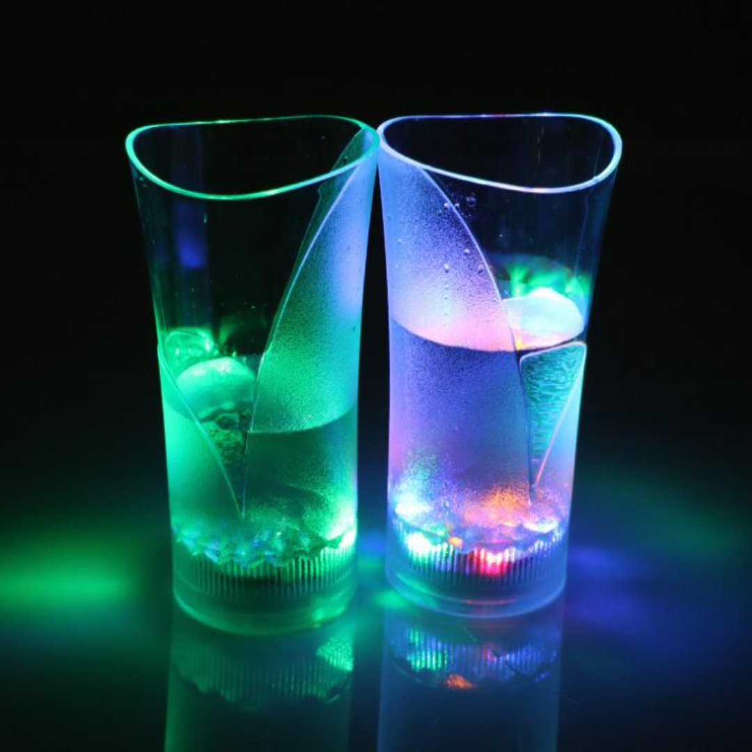 BowLift | Valentine Day Flashing Colorful LED Light Up Cup Glass