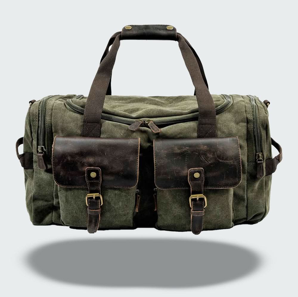 BowLift | Vanguard Waxed Canvas & Leather Travel Duffle – 36.5L