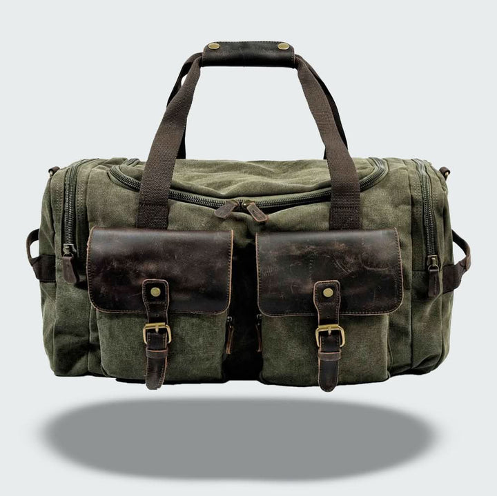 BowLift | Vanguard Waxed Canvas & Leather Travel Duffle – 36.5L