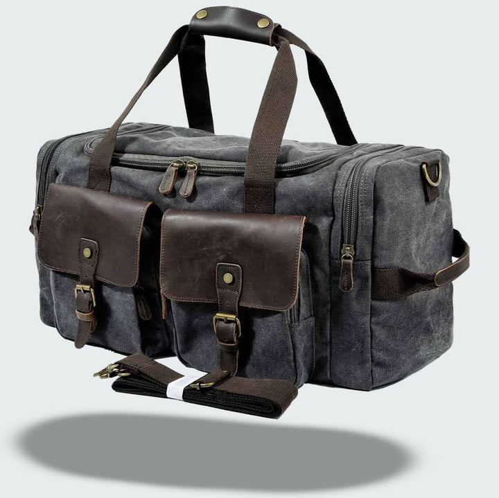 BowLift | Vanguard Waxed Canvas & Leather Travel Duffle – 36.5L