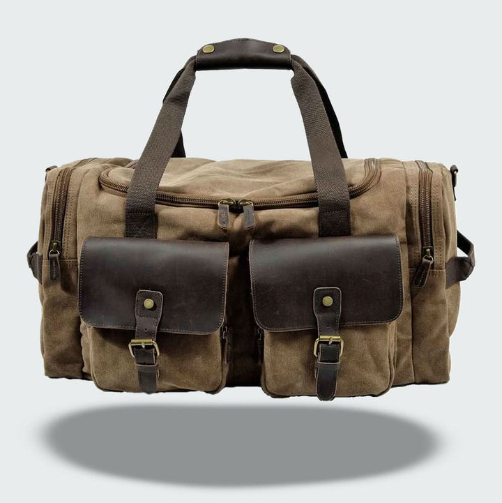 BowLift | Vanguard Waxed Canvas & Leather Travel Duffle – 36.5L