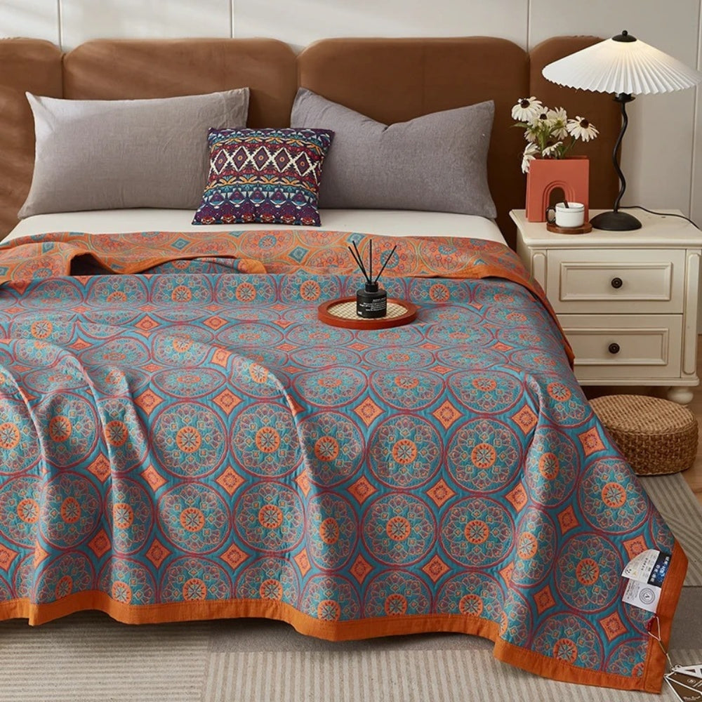 BowLift | Velina Reversible Cotton Summer Blanket