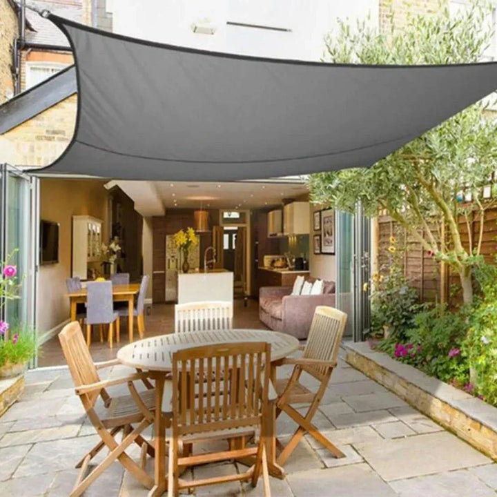 BowLift | Water-repellent Sunshade – UV protection for Balcony, Garden or Terrace (Triangle or Square)