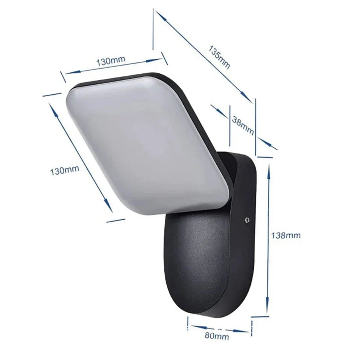 Modern LED porch light with motion sensor - Waterproof outdoor lighting, energy-saving, ideal for terrace and entrance | Bowlift