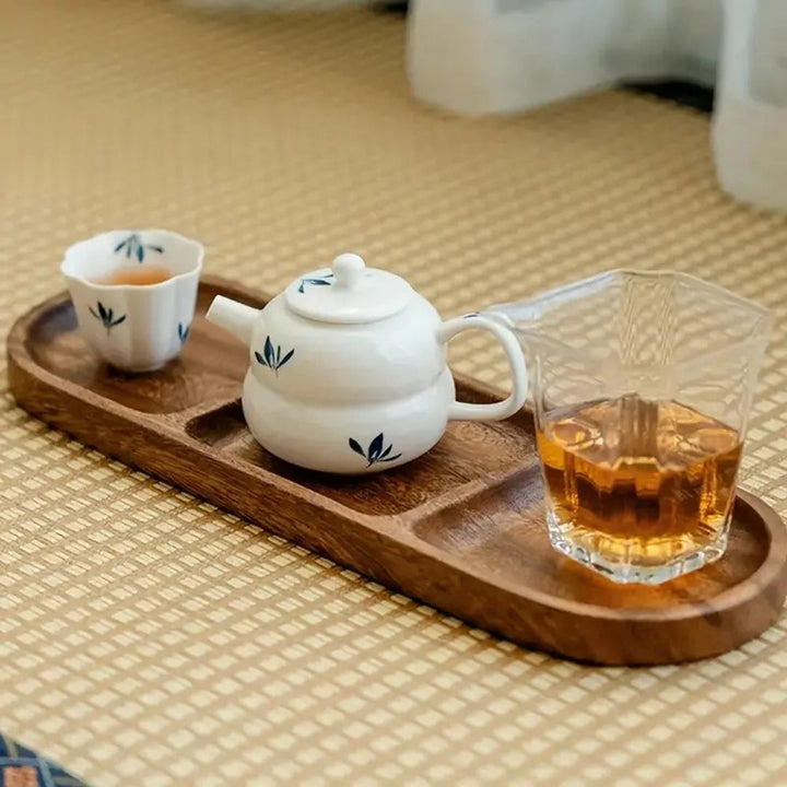 BowLift | Vivid Wooden Compartment Serving Tray