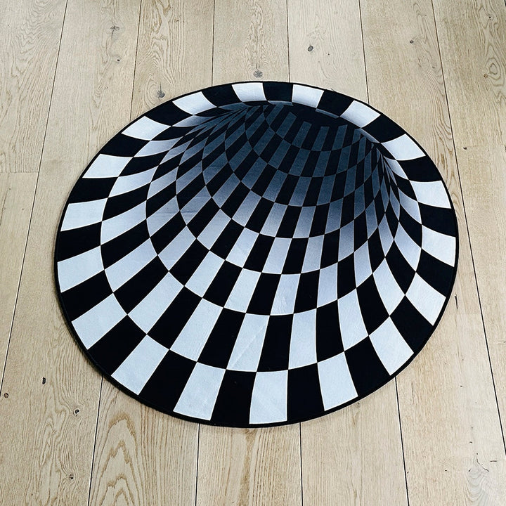 Beef Vortex 3D-illusion rug - 100 cm - non-slip | Bowlift