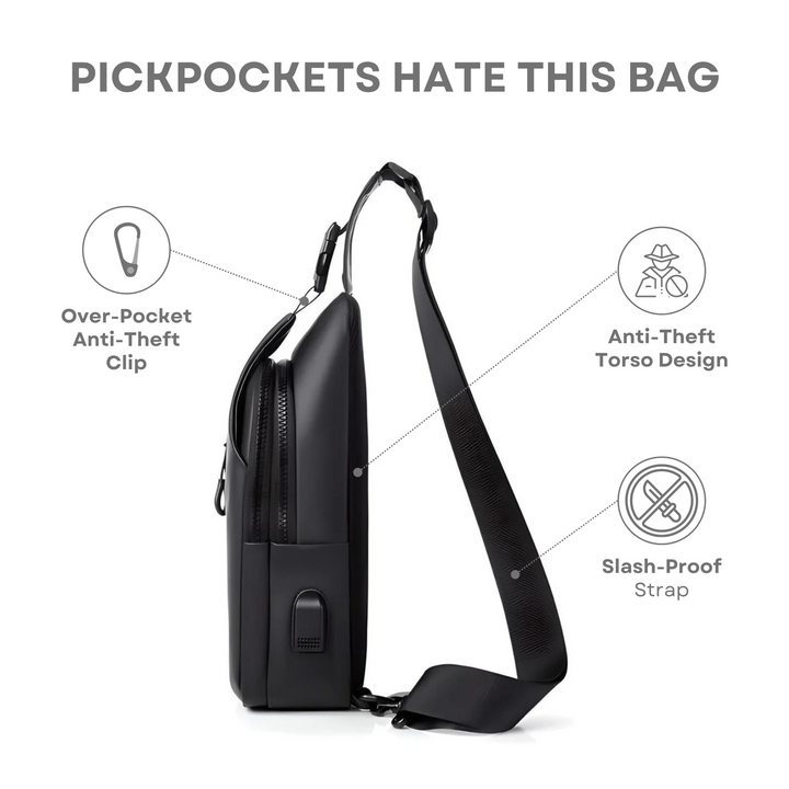 BowLift | AquaGuard Luxe Shoulder Bag | Waterproof and anti-theft design for a safe style