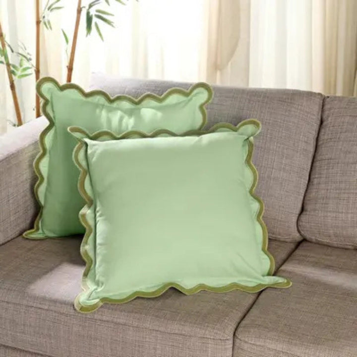 BowLift | Wave Edge Cotton Cushion Cover
