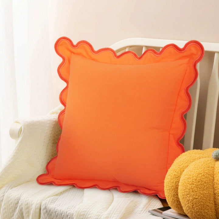 BowLift | Wave Edge Cotton Cushion Cover