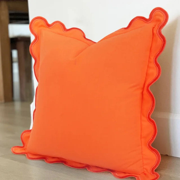 BowLift | Wave Edge Cotton Cushion Cover
