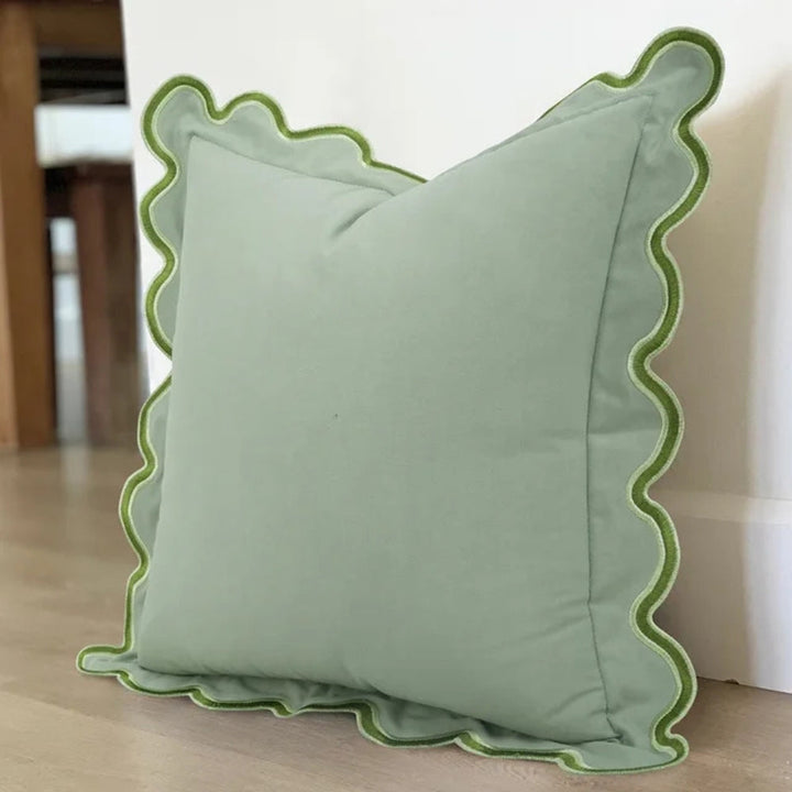 BowLift | Wave Edge Cotton Cushion Cover