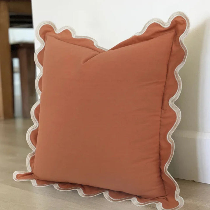 BowLift | Wave Edge Cotton Cushion Cover