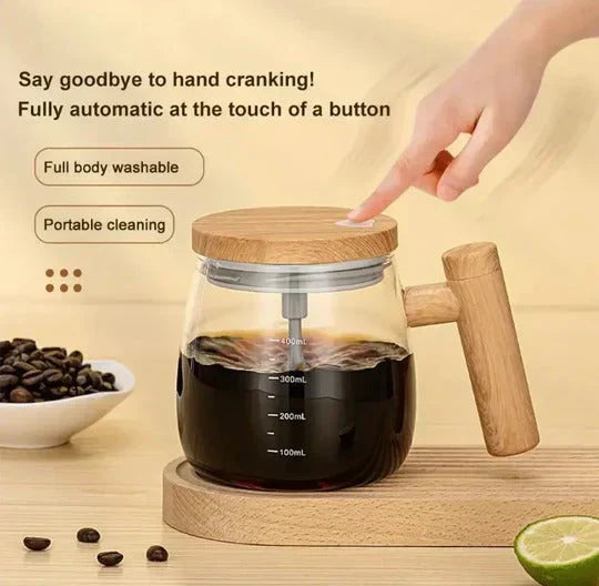 400ml Electric Mixing Cup, Automatic Portable Glass Cup Blender Bowlift