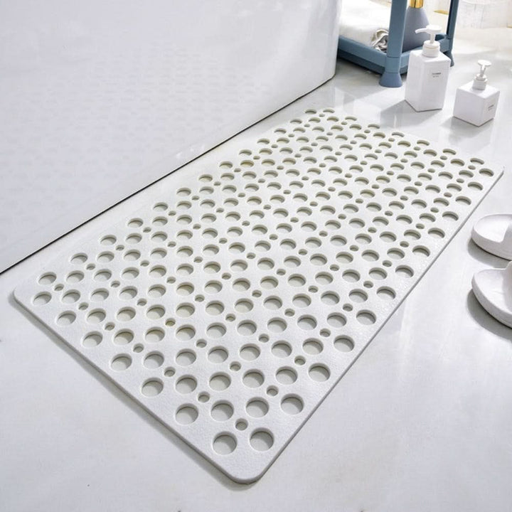 Non-Slip Shower Mat with Suction Cups, Water-Repellent Surface and Mold Resistance