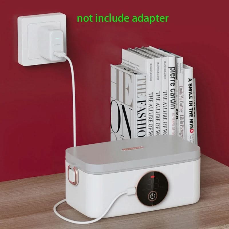 BowLift | Wireless Heating Lunch Box with Battery & 5 Heating Levels (1000 ml Stainless Steel)