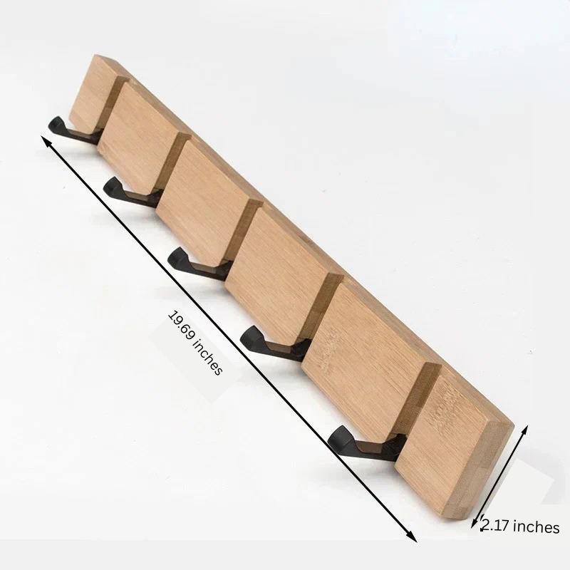 BowLift | Wooden Wall-Mounted Coat Rack with Hidden Coat Hook