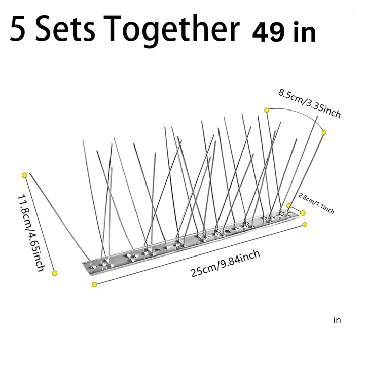 BowLift | Outdoor Stainless Bird Repeller Spikes