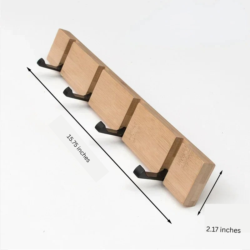 BowLift | Wooden Wall-Mounted Coat Rack with Hidden Coat Hook