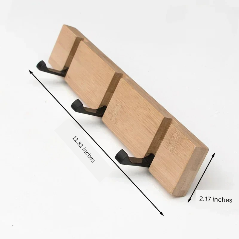 BowLift | Wooden Wall-Mounted Coat Rack with Hidden Coat Hook