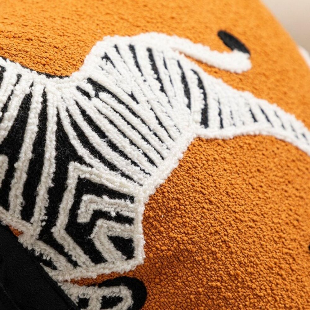 BowLift | Zebra Dash Embroidered Cushion Cover
