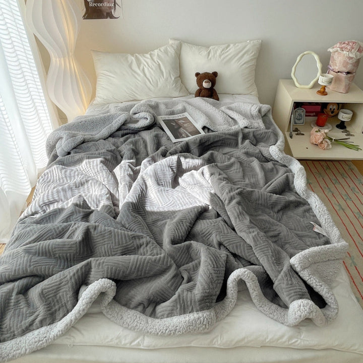 BowLift | Seraphina Soft Jacquard Rabbit Plush Blanket