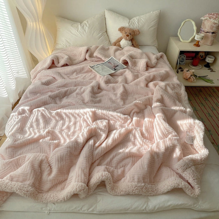 BowLift | Seraphina Soft Jacquard Rabbit Plush Blanket