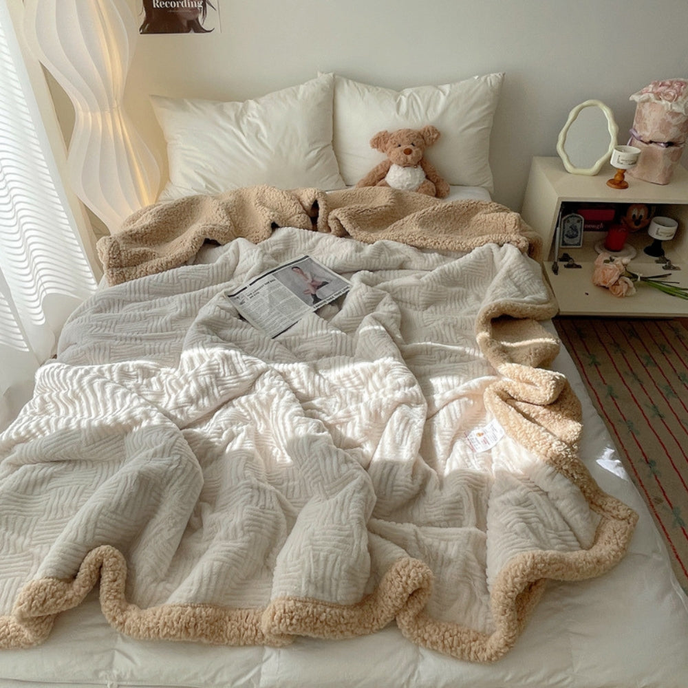 BowLift | Seraphina Soft Jacquard Rabbit Plush Blanket