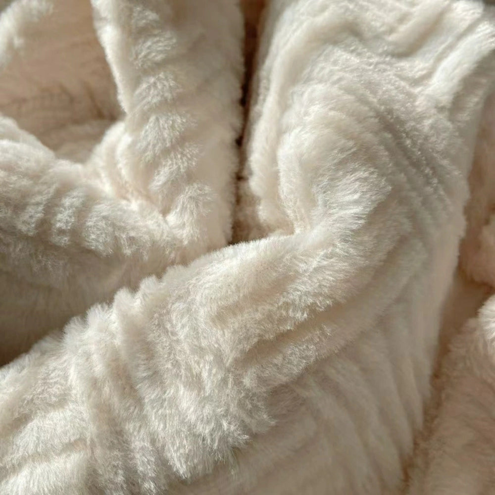 BowLift | Seraphina Soft Jacquard Rabbit Plush Blanket