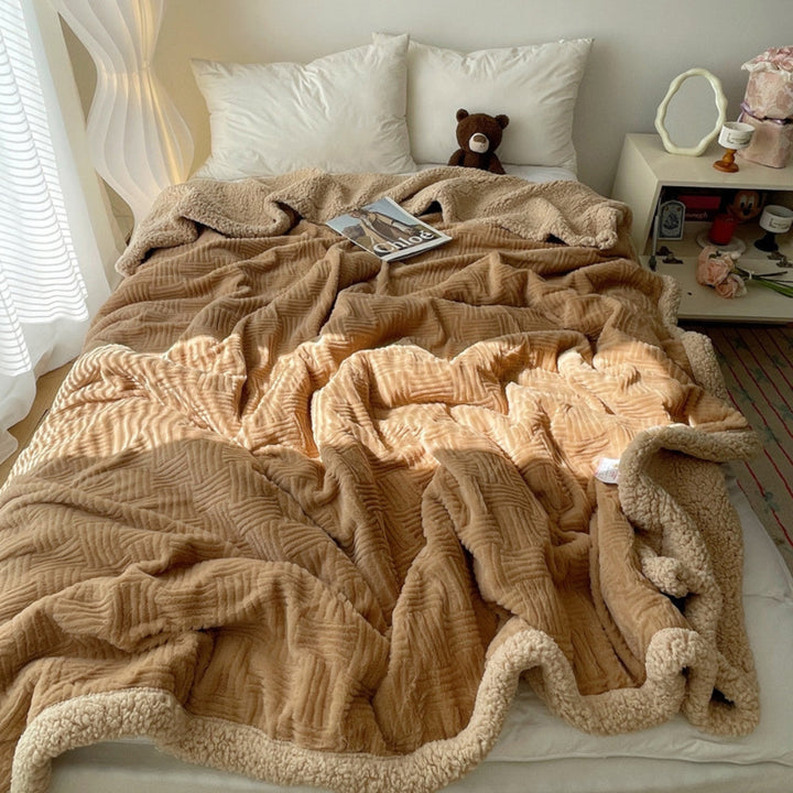 BowLift | Seraphina Soft Jacquard Rabbit Plush Blanket