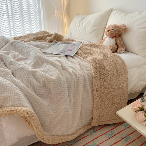 BowLift | Seraphina Soft Jacquard Rabbit Plush Blanket