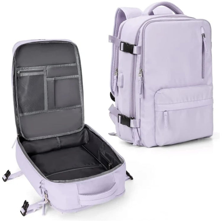 BowLift | Women's Large Travel Backpack – Waterproof Hiking Rucksack | Anti-Theft & USB Charging