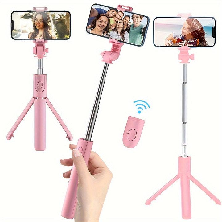 BowLift | Flexible Selfie Stick with Wireless Remote Control and 360° Rotation – Compact Selfie Pole for iPhone and Travel