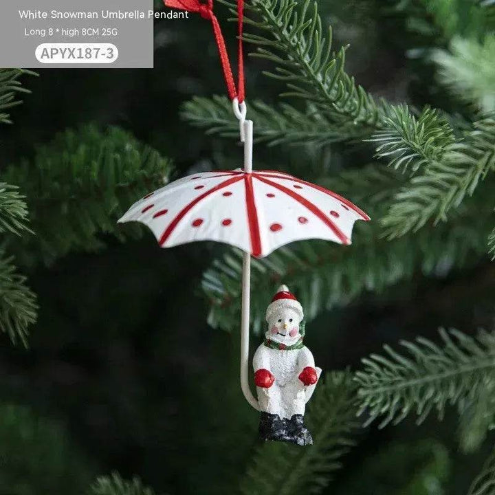 BowLift | Nordic Iron Christmas Hot Air Balloon Parachute Pendant Creative Decorations Tree Charms Hangings