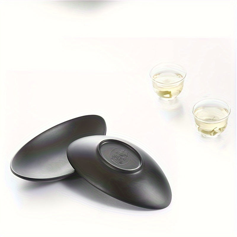 BlackTray - Elegant Oval Storage Tray for Jewelry Bowlift